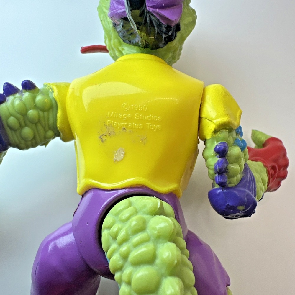 Vintage 1990 TMNT Mondo Gecko Complete w/ File Card Teenage Mutant Ninja Turtles - Picture 11 of 15